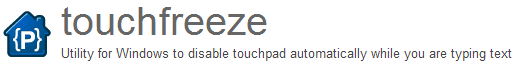 Touchfreeze – disable the touchpad while typing