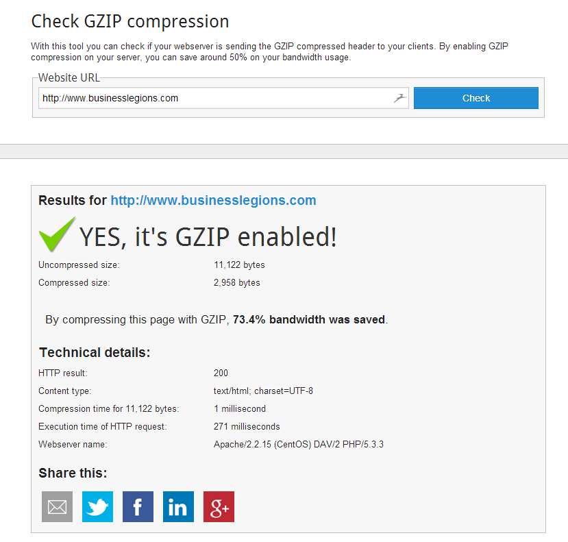 How to enable GZIP on a WAMP server