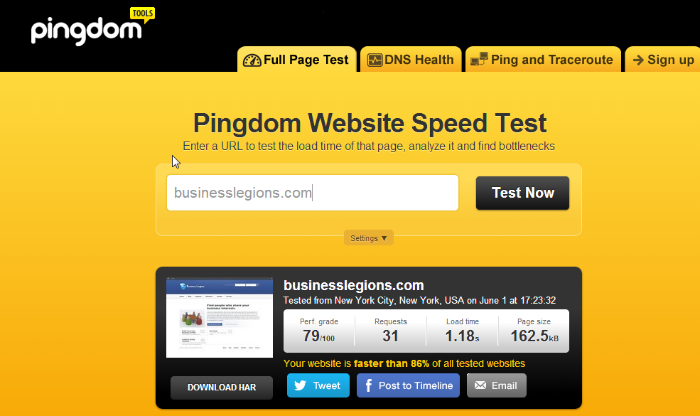 How to test your website speedsBusiness Legions Blog