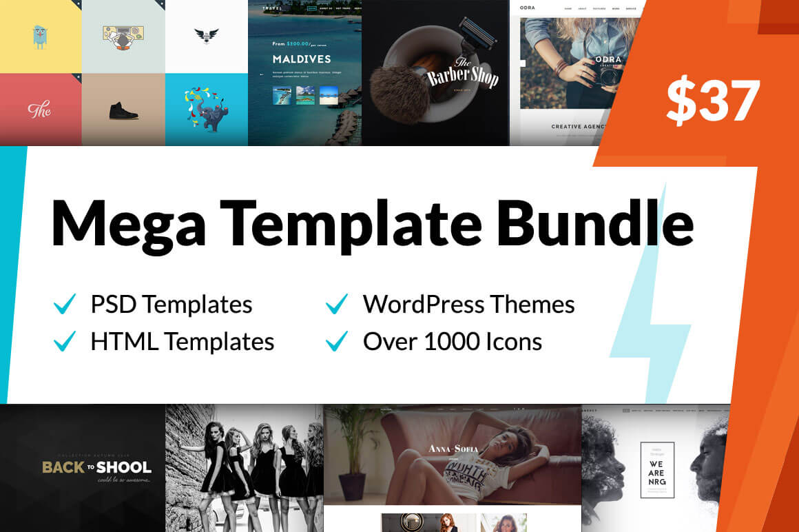 Mega Theme and Template Bundle from NRGThemes – 97% off!