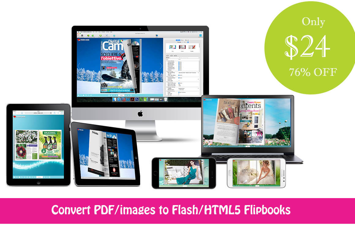 Convert Boring PDFs to Slick Digital Flipbooks with Realistic Page Turning Effects - only $21!