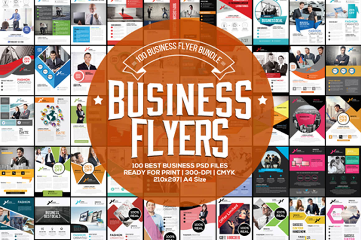 100 High-Quality Business Flyer Templates – only $17!