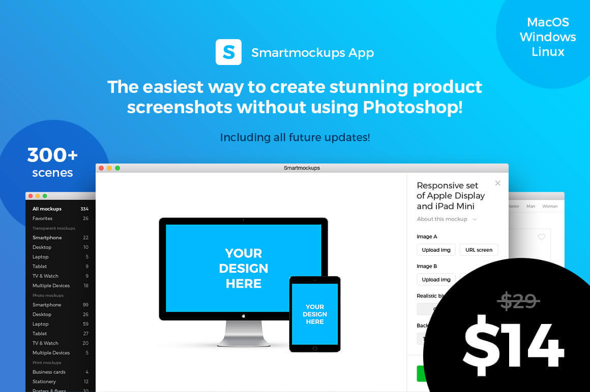 Create Professional Product Screenshots with Smartmockups – only $14!