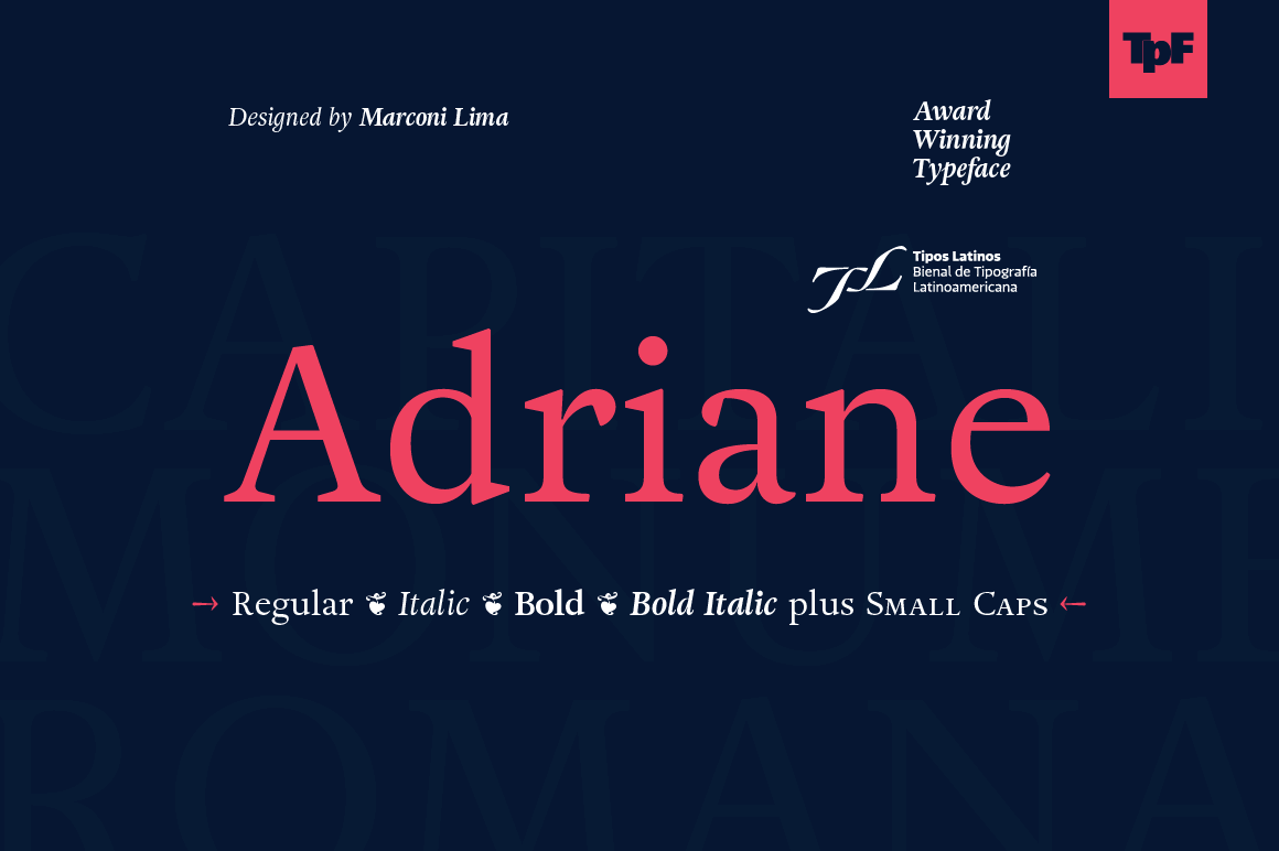 Award-Winning Adriane Text Font Family – only $15!