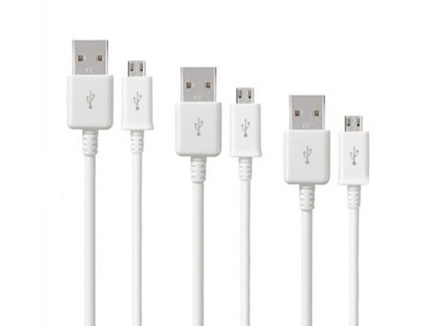 10-Ft Samsung-Certified Micro-USB Cable: 3-Pack for $29