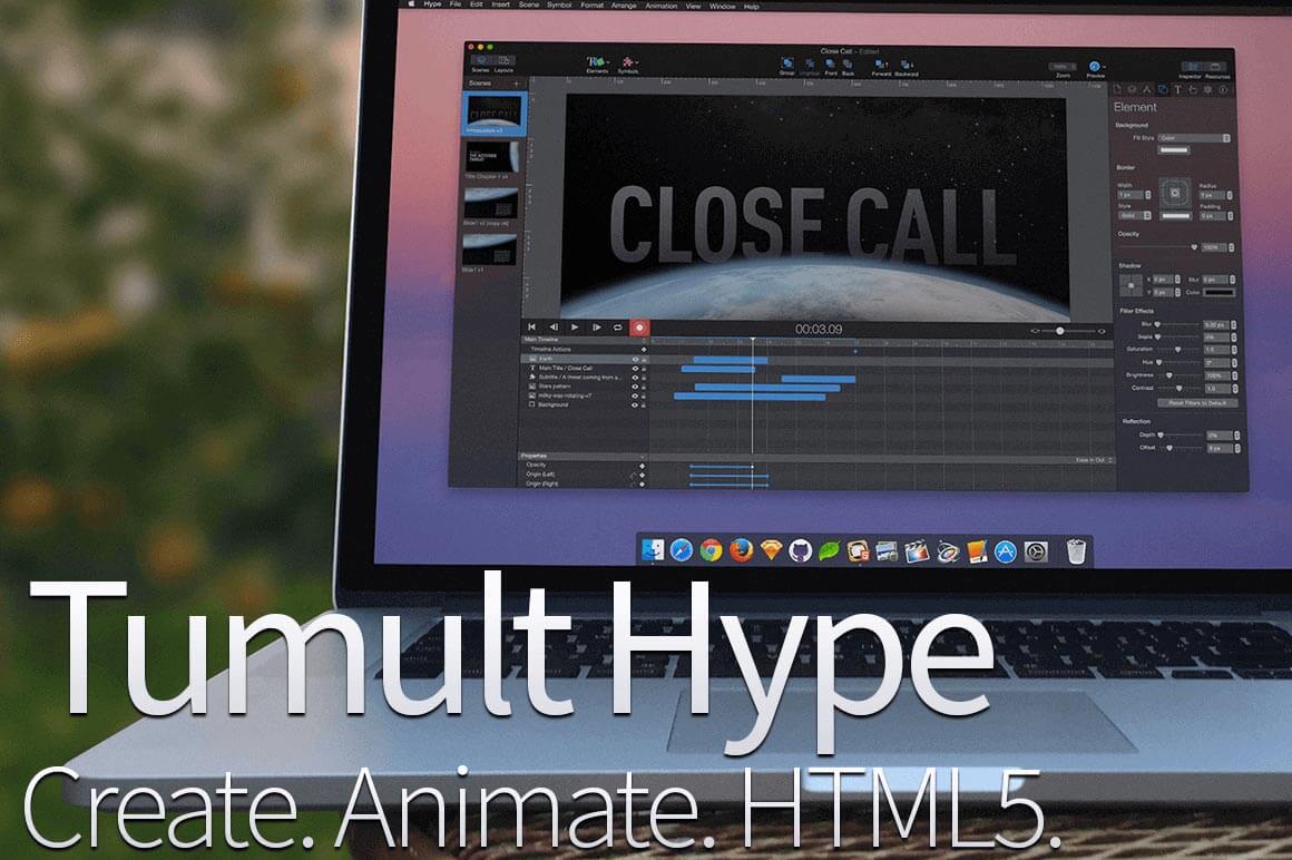 Easily Create Interactive HTML5 Animations with Tumult Hype for Mac – only $24!