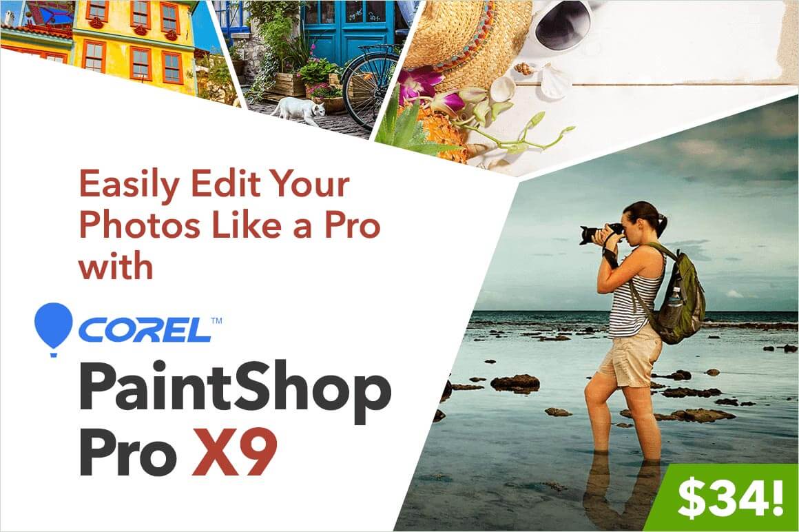 Easily Edit Your Photos Like a Pro with Corel PaintShop Pro X9 - only $34!