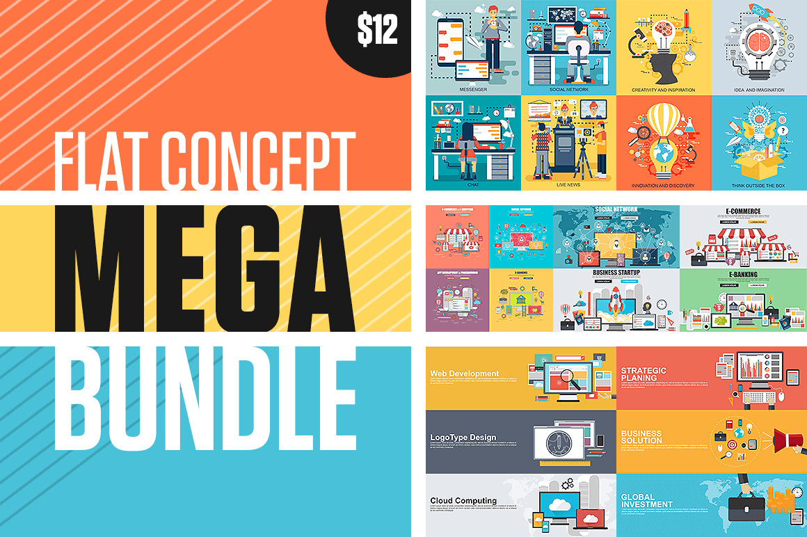 Flat Concept Mega Bundle – only $12!