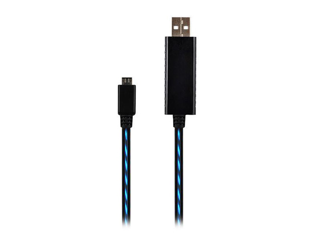 Glowing MicroUSB Charging Cable for $11