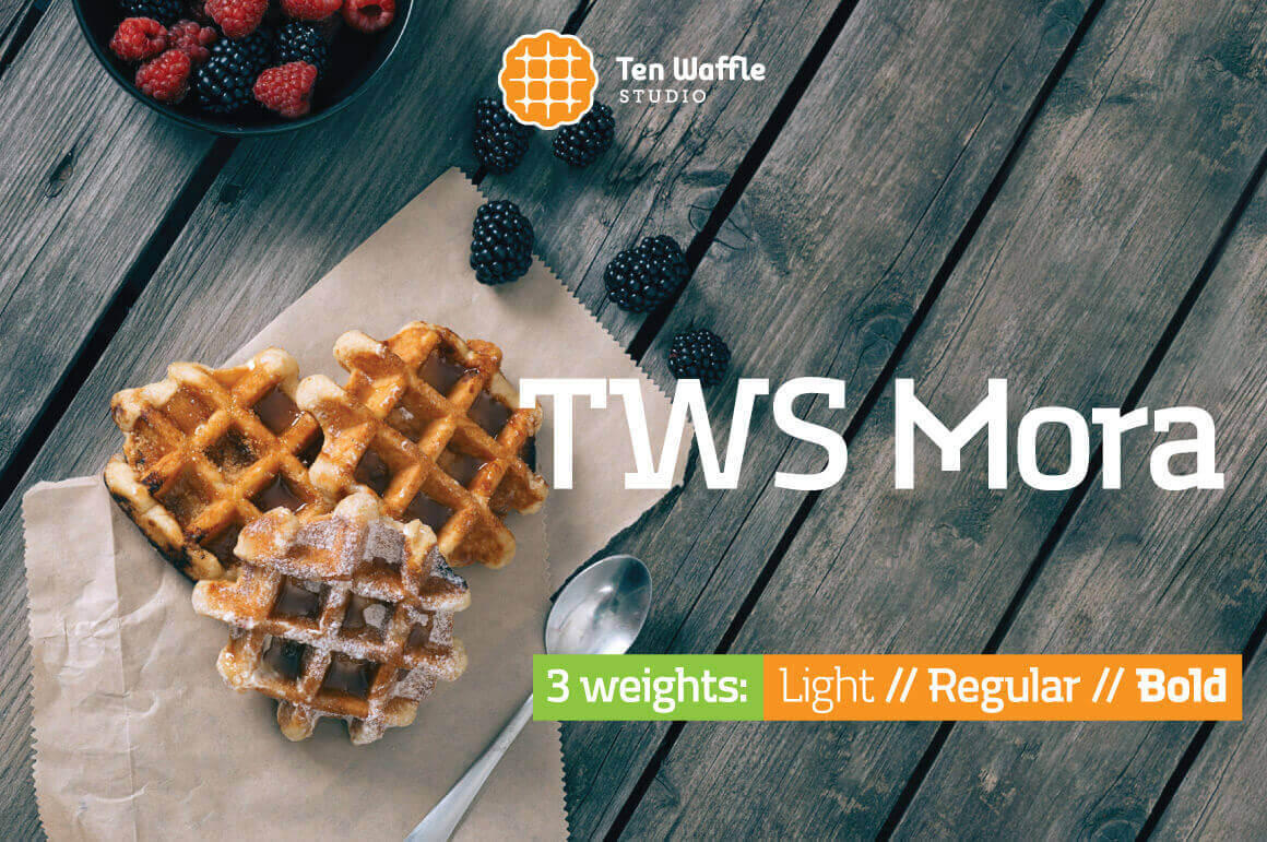 TWS Mora: A Modern Font Family from Ten Waffle Studio – only $9!