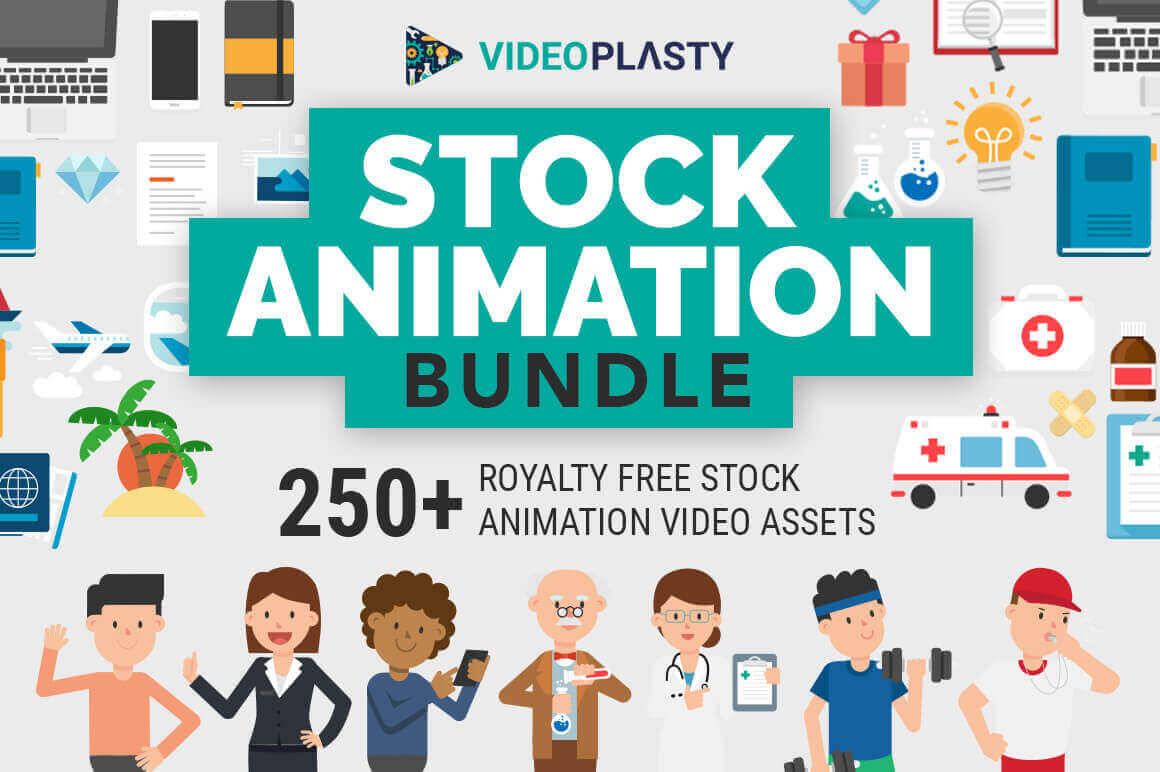 250+ Royalty Free Stock Animation Video Assets – only $17!