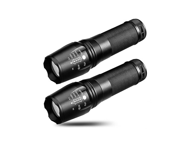 Army Gear Tactical Flashlight: 2-Pack for $17