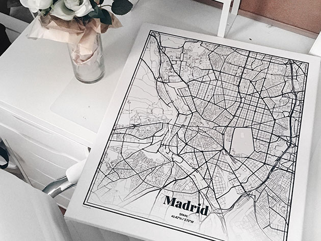 Grafomap Custom Canvas Map: 50% Off Coupon for $59