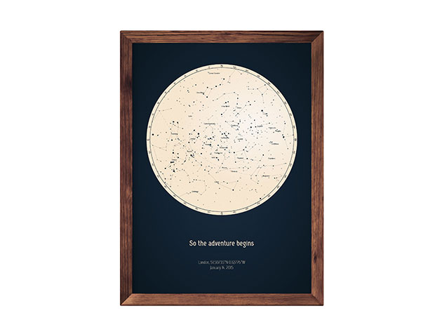 Strellas Personalized Star Map for $38