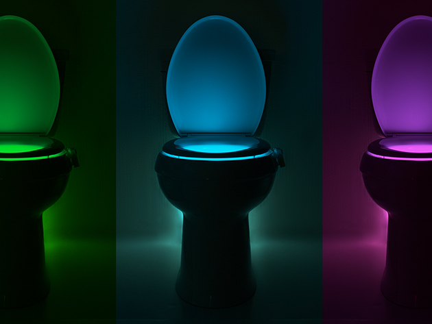 IllumiBowl Germ Defense Toilet Night Light: 2-Pack for $22
