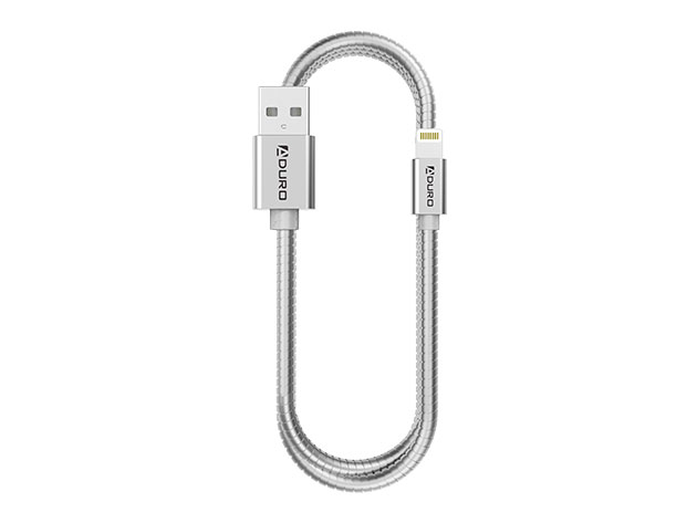 Metallic Spring 3-Ft. MFi-Certified Lightning Cable for $12