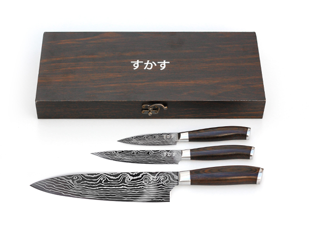 Sukasu Osami 3-Pc Chef’s Knife Set for $39