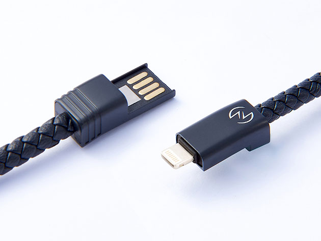 NILS 2.0 Solo: Fast Wearable Lightning Charging Cable (Black) for $15