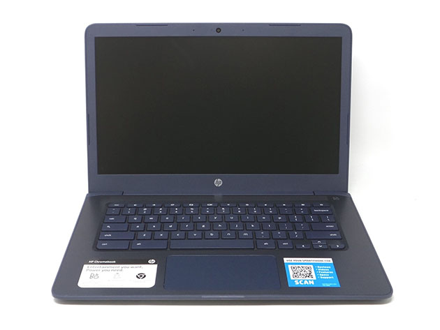 HP Chromebook 14” AMD Dual-Core A4-9120C 16GB – Black (Certified Refurbished) for $174