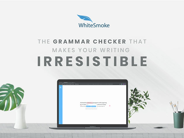 WhiteSmoke Grammar Checker Web Plan: 5-Yr Subscription for $39