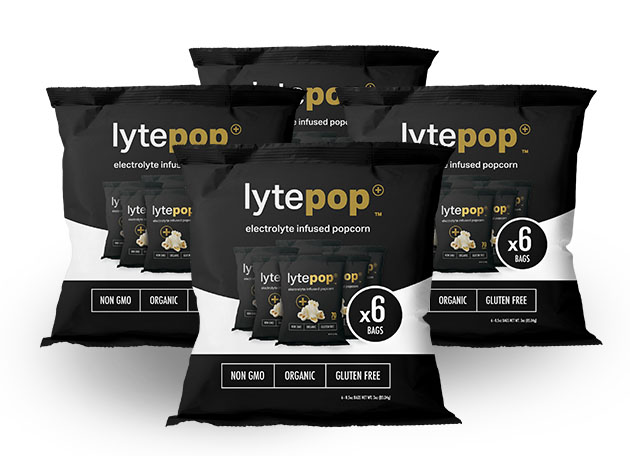 lytepop™ Electrolyte Infused Popcorn for $17