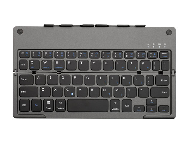 Foldable Bluetooth Keyboard with Built-In Stand for $65