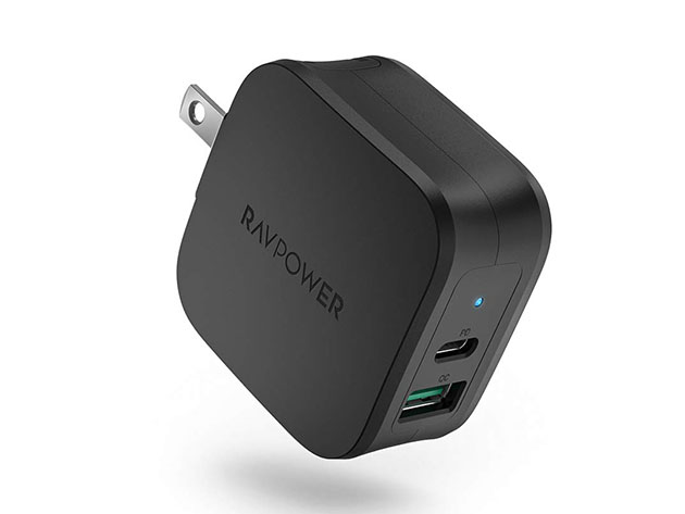 18W PD 2-Port USB-C Wall Charger for $9