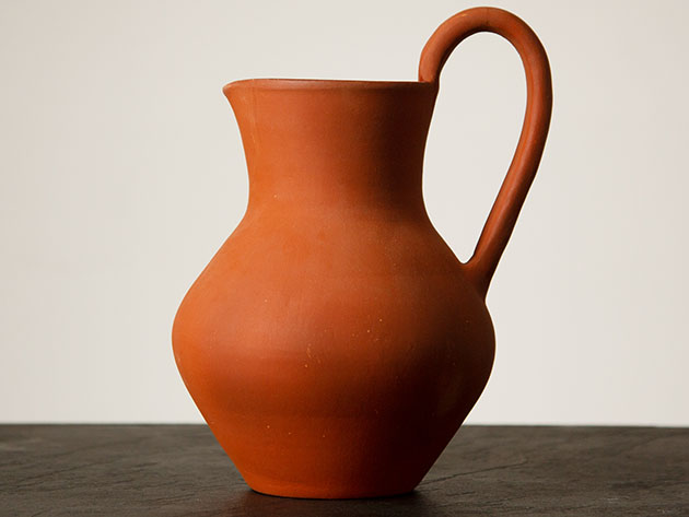 Artisan Red Clay Pitcher for $39