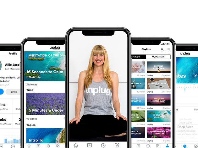 Unplug Meditation App: 1-Yr Subscription for $39