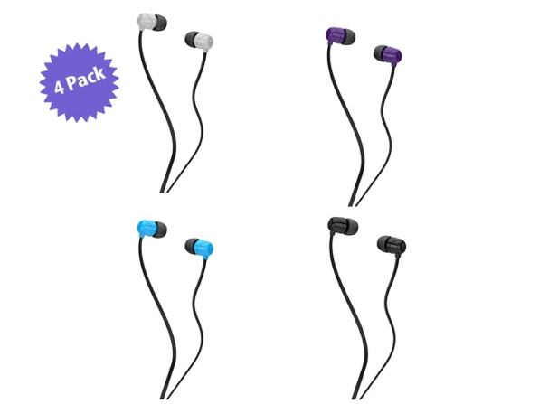 Skullcandy Jib In-Ear Noise-Isolating Wired Earbuds 4-Pack (New Open Box) for $27