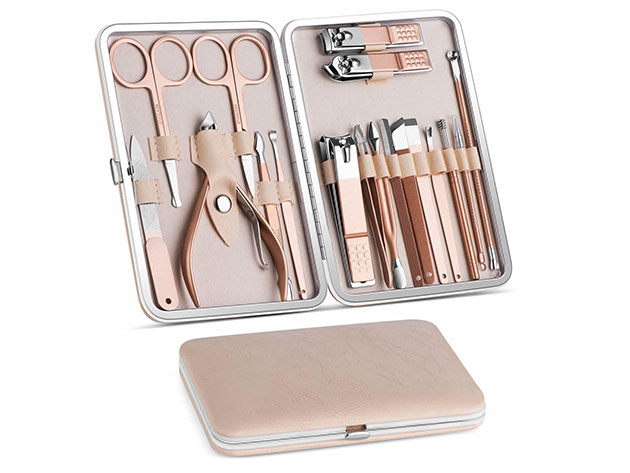 18-in-1 Lovely Lady DIY Manicure & Pedicure Tool Set for $19