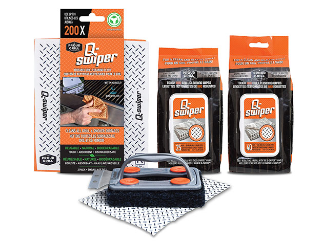 Q-Swiper® BBQ Grill Cleaning Bundle for $32