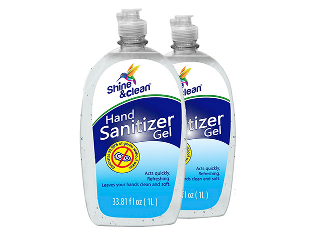 Shine & Clean® 1L Hand Sanitizer Gel for $40