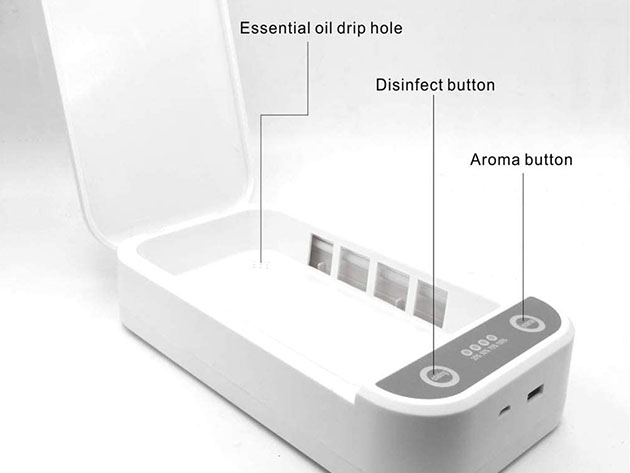 USB-Powered UV Phone Sterilizer with Aromatherapy for $36