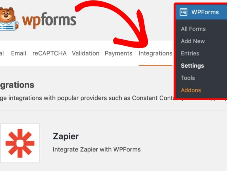 CREATE AWESOME FORMS WITH WPFORMS AND ZAPIER INTEGRATION addon