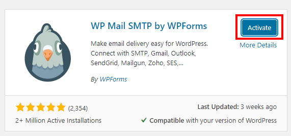 2021 07 16 12 42 15 Business Legions USING WP MAIL SMTP TO RECEIVE EMAIL LOGS activate