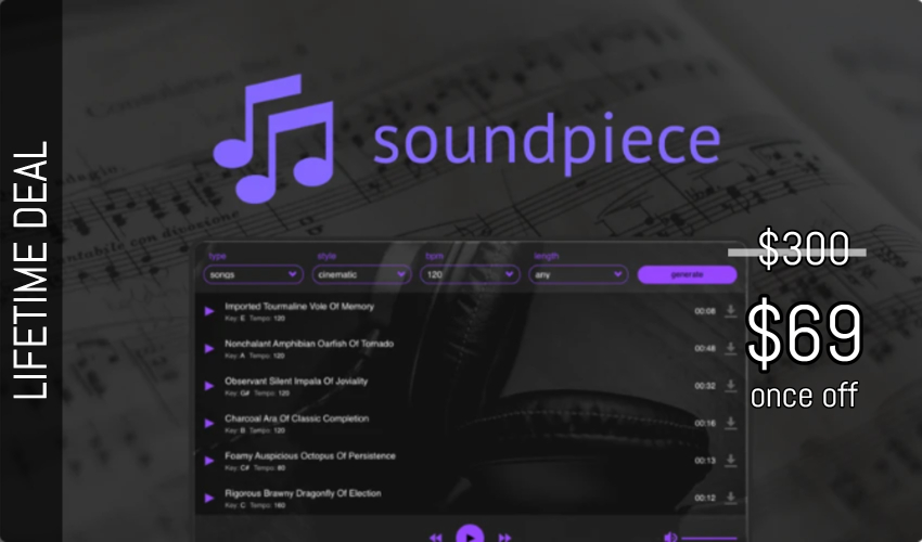 soundpiece Lifetime Deal for $69